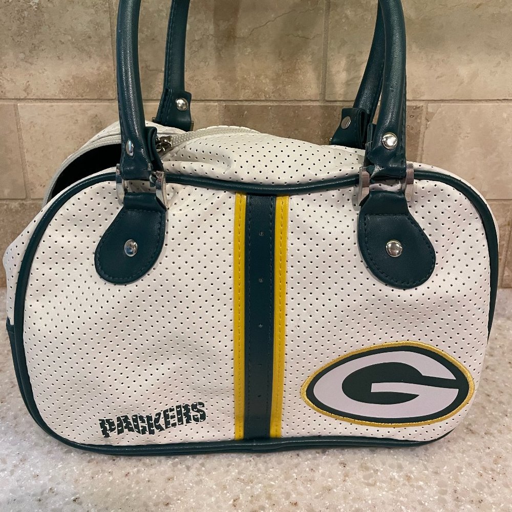 Packers White Bowler Purse